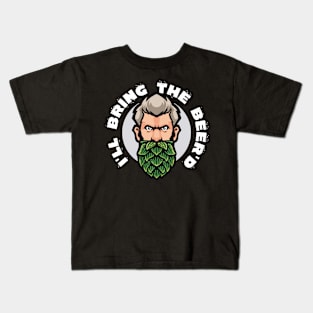 I'll bring the beerd - beerd Hopster (on dark colors) Kids T-Shirt